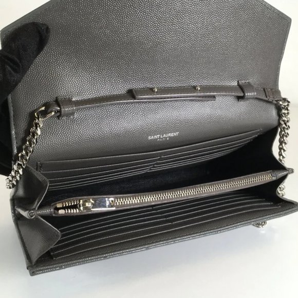 Saint Laurent (YSL) Envelope Wallet on Chain - Picture 3 of 4